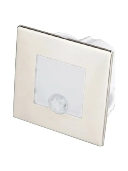 CATA 1,5W BEYAZ KARE KOR.MER.ARMATÜRÜ (SATEN KASA) ürün görseli 1