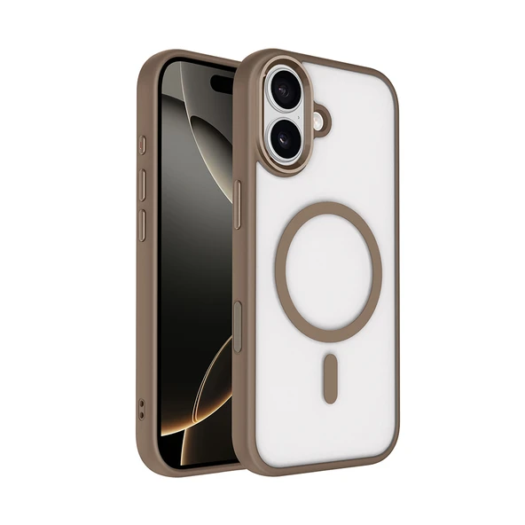 Zipax Apple iPhone 17 Kılıf MgSafe Özellikli Mat Yüzey Zr-Krom ürün görseli 1