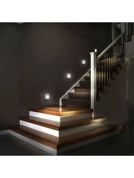 CATA 1,5W BEYAZ KARE KOR.MER.ARMATÜRÜ (SATEN KASA) - Resim 2