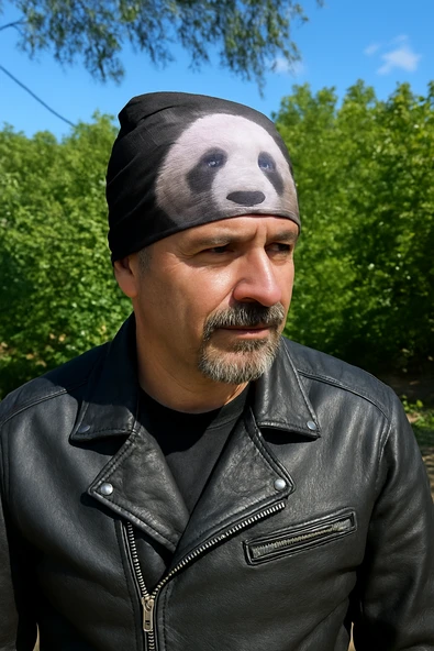 Motorcu PANDA Buff Maske Outdoor Boyunluk Unisex Bandana - 1