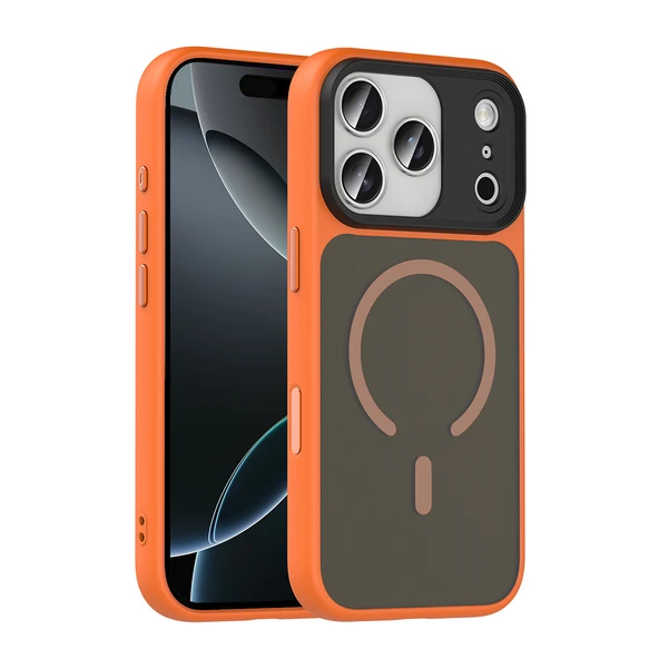 Zipax Apple iPhone 17 Pro Kılıf MgSafe Özellikli Mat Yüzey Zr-Flet - Resim 2