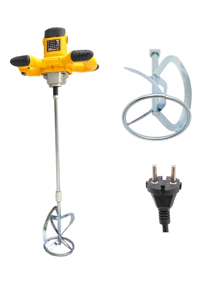 Germany Style 8015 1800 Watt Bakır Sargı Devir Ayarlı Elektrikli Alçı Boya Ve Harç Karıştırıcı Mikser - 3