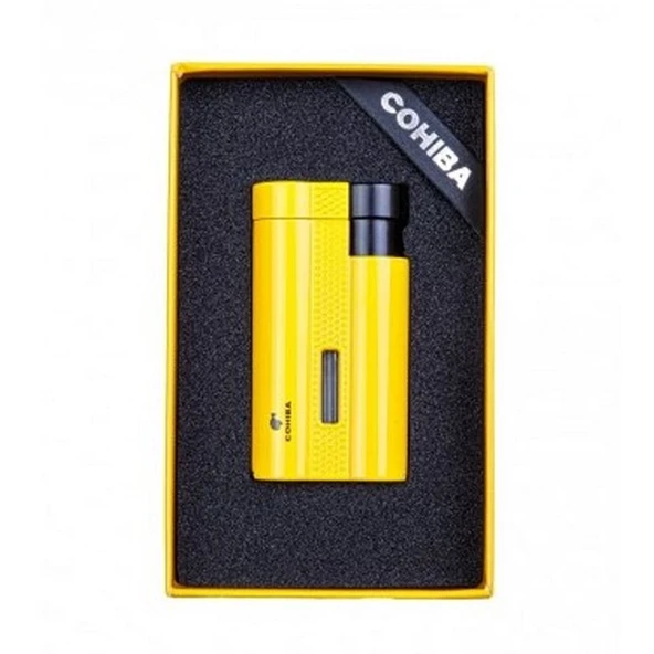 CCM0652 Jet 3 Torch Punchlu Puro Çakmağı Sarı ürün görseli 1