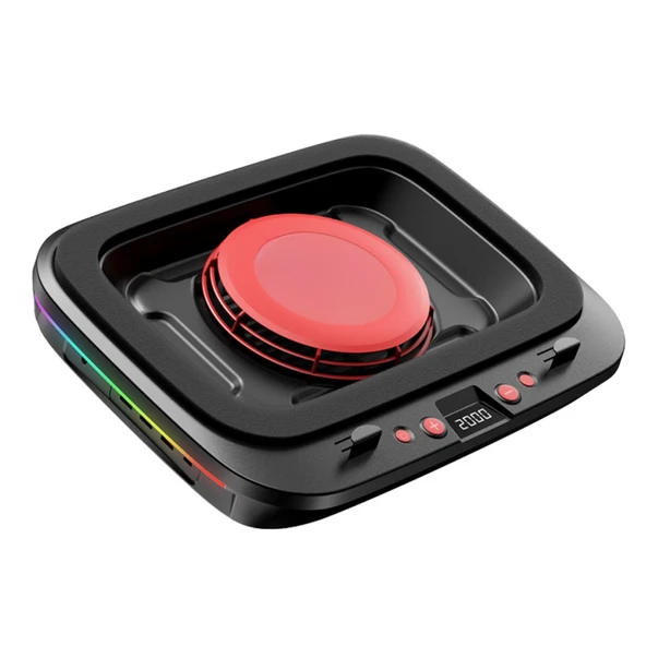 Polham 7 Kademeli Turbo Fanlı RGB Laptop Soğutucu | 2400 RPM Güçlü Soğutma | 14-19.3” Uyumlu Stand - Resim 5