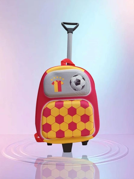 ÜÇ BOYUT GALATASARAY ÇEKÇEKLİ ANAOKUL KREŞ SIRT ÇANTA VALİZ ÇOCUK ÇANTASI (ÖLÇÜLERE BAKINIZ) ürün görseli