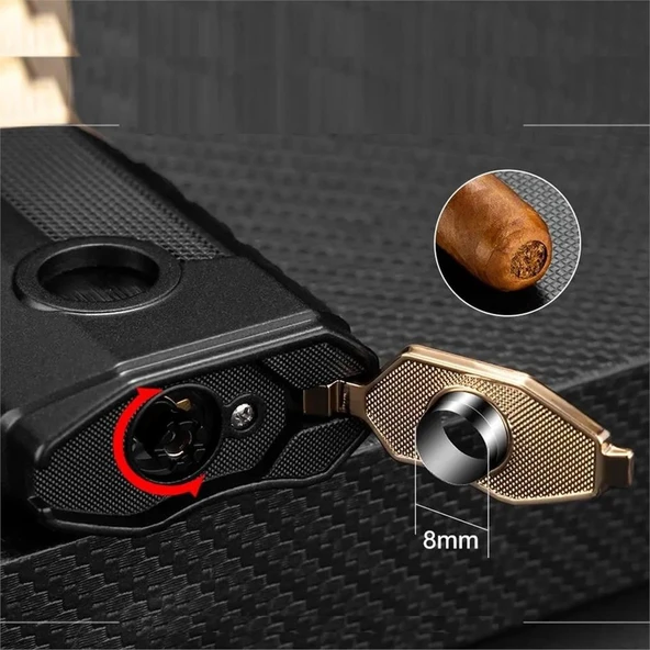 CM0649 3 Jet Torch Puro Çakmağı Sarı - 4