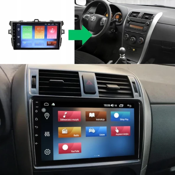 Toyota Corolla Android Multimedya Sistemi 2-32 Myway(2007-2013) ürün görseli 1