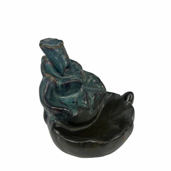 Porselen Geri Akış Tütsü Brülörü +5 Aromatik Tütsü CA2 Yeşil - Resim 7