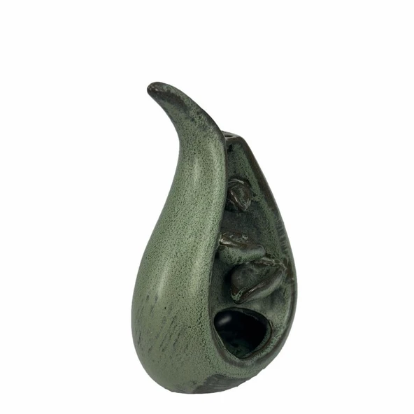 Porselen Geri Akış Tütsü Brülörü +5 Aromatik Tütsü CA1 Yeşil - Resim 8