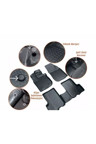 WEHHLER Mercedes Cls C219 2004-2010 4.5d Yarasa Kalıp Havuzlu Paspas - Resim 3