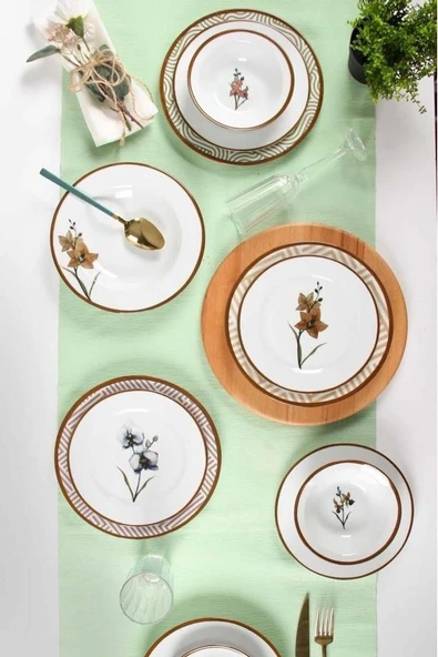 Porland Azelya 24 Parça 6 Kişilik Yemek Takımı - Resim 3