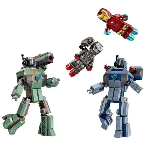 Nessiworld 76320 Lego Marvel Iron Man ve War Machine Hammer Dronlara Karşı 204 parça +7 yaş - 3