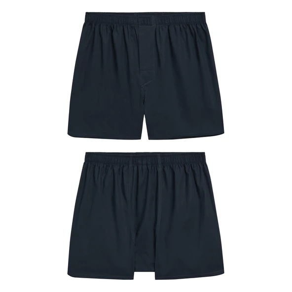 YohannesClub Poplin Boxer Erkek, (Tekli, 2'li, 3'lü Seçenekli)% 100 Pamuklu POPLİN Kumaş Boxer - Resim 9