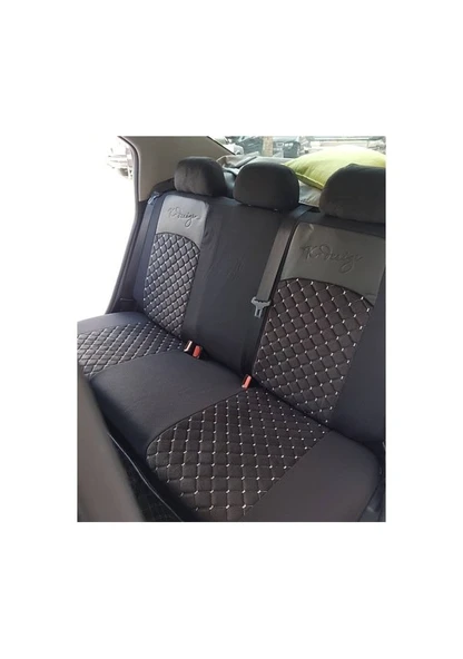 GALA MODEL TAYTÜYÜ PAPYONLU KOLTUK KILIFI SİYAH-BEYAZ GLA23 - Resim 3