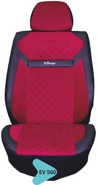 BAŞAK NAKIŞLI TAYTÜYÜ KOLTUK KILIFI SERİSİ BORDO-MAVİ DİKİŞLİ EV560 ürün görseli 1