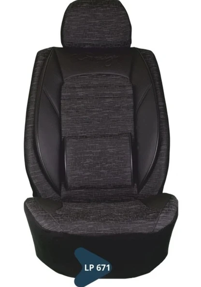 SİLİKONLU JAKAR KOLTUK KILIFI TİCARİ SERİSİ SİYAH-GRİ KLÇ LP671 ürün görseli 1