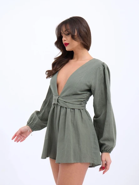 6528 TULUM ELBİSE-HAKİ - 2