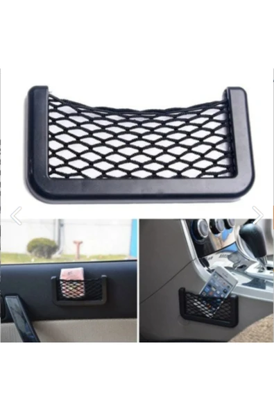 WEHHLER Esnek Elastik Fileli Telefon Tutucu  ve Pratik Eşya Gözü 15*8 Cm - Resim 7