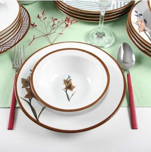 Porland Azelya 24 Parça 6 Kişilik Yemek Takımı ürün görseli 1