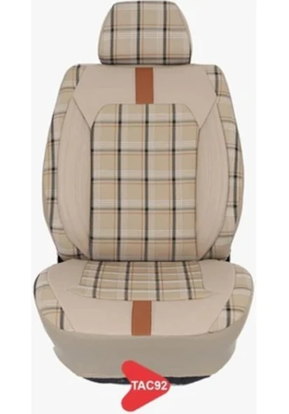 TAÇ MODEL EKOSE JAKAR KOLTUK KILIFI SERİSİ KREM TAC92 ürün görseli 1