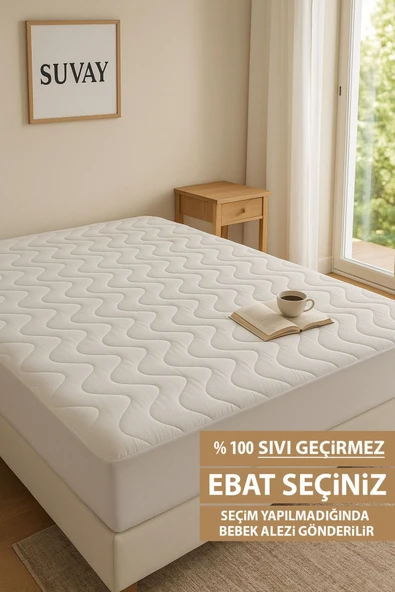 Kapitoneli Fitted Full Kenar Su Sıvı Geçirmez Yatak Koruyucu Alez Çarşaf Bebek Tek Çift Battal