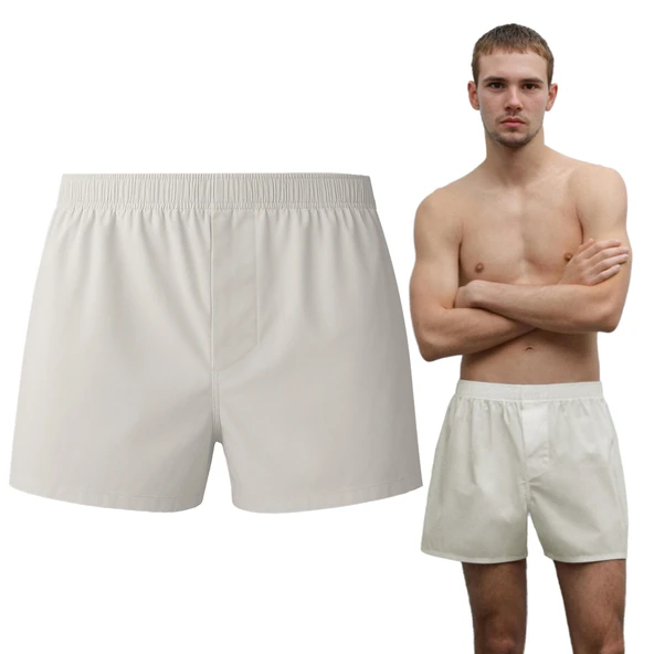 YohannesClub Poplin Boxer Erkek, (Tekli, 2'li, 3'lü Seçenekli)% 100 Pamuklu POPLİN Kumaş Boxer ürün görseli