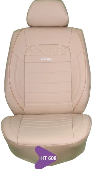 KAREN DERİ KOLTUK KILIFI SERİSİ BEJ HT608 ürün görseli 1