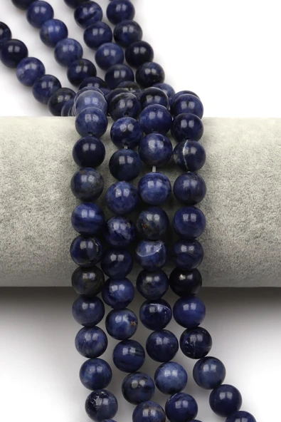 Sodalit Doğal Taş Dizi 10 mm Küre Kesim ürün görseli