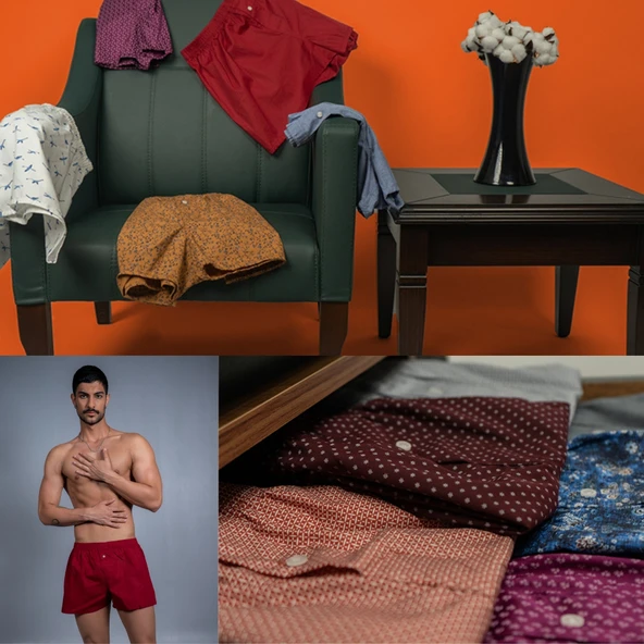 YohannesClub Poplin Boxer Erkek, (Tekli, 2'li, 3'lü Seçenekli)% 100 Pamuklu POPLİN Kumaş Boxer - Resim 10