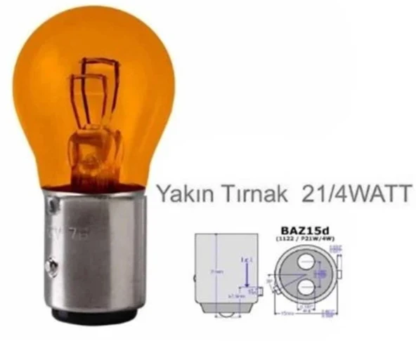 SENTİNEL 1016 YAKIN TIRNAK 4W AMPUL TURUNCU ürün görseli 1