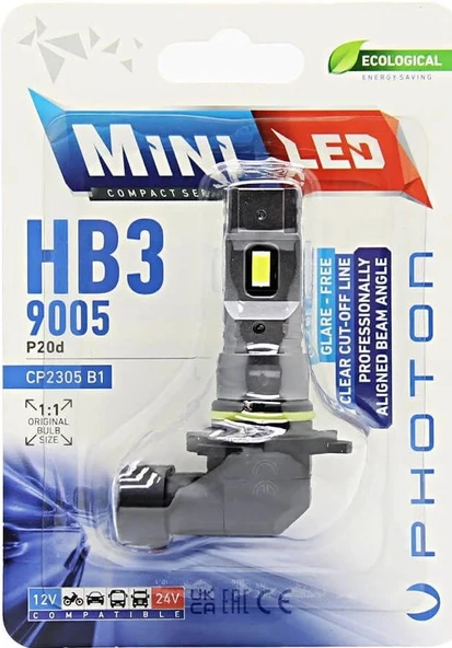 PHOTON MİNİ HB3 LED TEKLİ BLİSTER ürün görseli 1