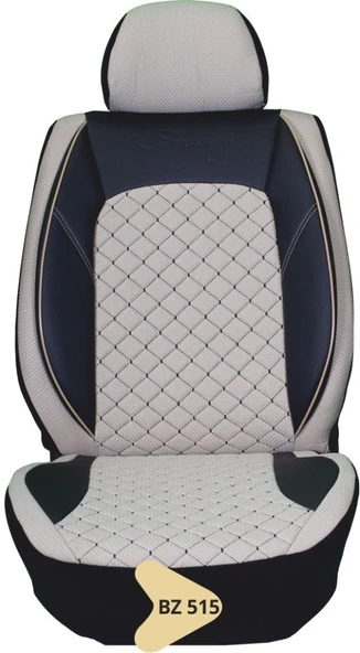 ELİT JAKAR YASTIKLI KOLTUK KILIFI SERİSİ SİYAH-KREM BZ515 - 1
