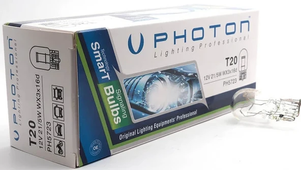 PHOTON T20 W21/5W 12V ÇİFT DUY CAM AMPUL PH5723 ürün görseli