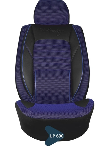 SİLİKONLU JAKAR KOLTUK KILIFI TİCARİ SERİSİ SİYAH-LACİVERT LP690 ürün görseli 1