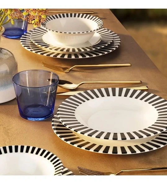 Porland MİASS 24 Parça 6 Kişilik Yemek Takımı 04PPO000571