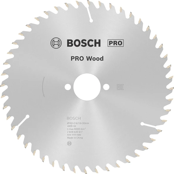 DAİRE TESTERE - OPTİLİNE WOOD 190*30 MM 48 DİŞ - 2