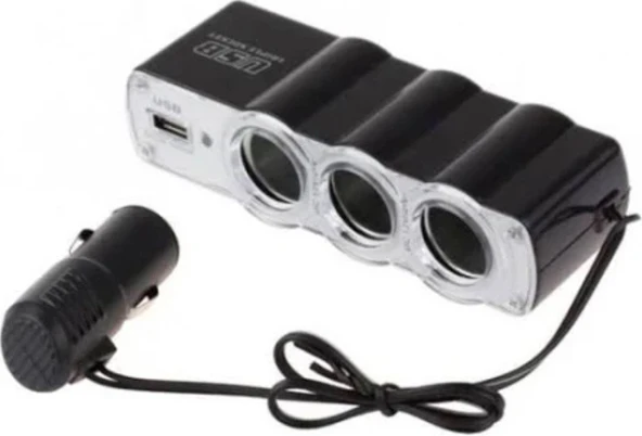 USBLİ ÜÇLÜ ÇAKMAK SOKETİ ürün görseli 1