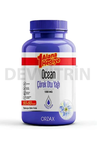 Ocean Çörek Otu Yağı 1000 mg 120 Kapsül ürün görseli 1