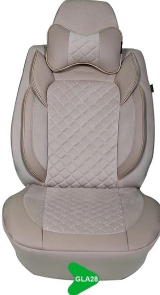 GALA MODEL TAYTÜYÜ PAPYONLU KOLTUK KILIFI BEJ GLA28 ürün görseli 1