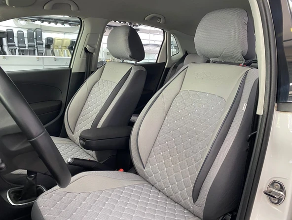 ELİT JAKAR YASTIKLI KOLTUK KILIFI SERİSİ AÇIK GRİ BZ514 ürün görseli 1