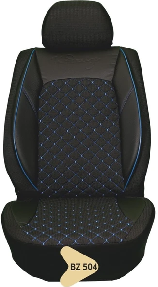 ELİT JAKAR YASTIKLI KOLTUK KILIFI SERİSİ  SİYAH-MAVİ ÇİZGİLİ  BZ504 ürün görseli 1