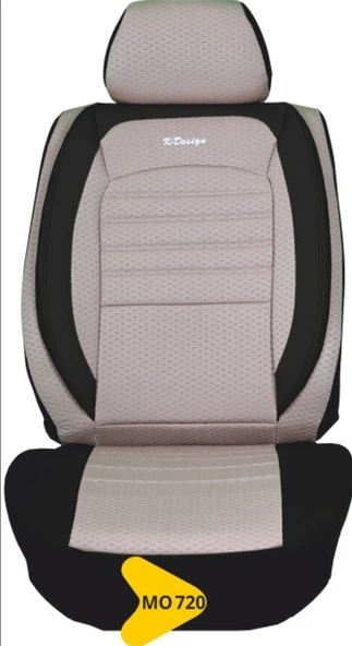 GOLD JAKAR KOLTUK KILIFI SERİSİ SİYAH DETAYLI KREM MO720