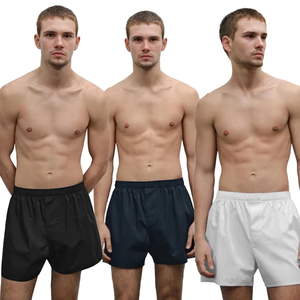 Yohannes Club Boxer POPLİN Erkek, 5'li SEÇENEKLİ KOLEKSİYONLAR, % 100 Pamuklu Poplin Kumaş, Canlı Renkler, 5 Adet - Resim 2