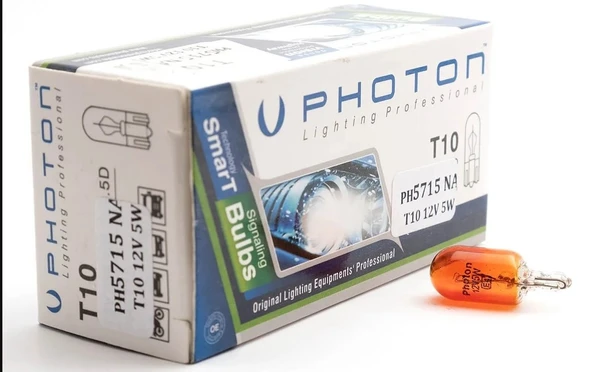 PHOTON T10 12V  WY5W AMBER DİPSİZ PH5715 A
