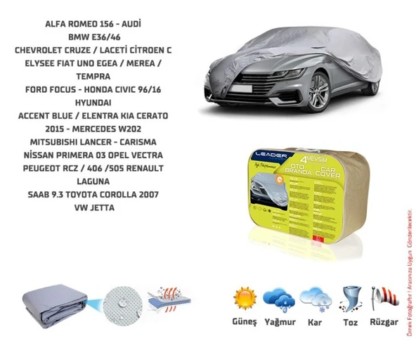 LEADER LARGE SEDAN BRANDA FİAT EGEA LİNEA FOCUS C-EKYSEE PEUGEOT 301 ürün görseli 1