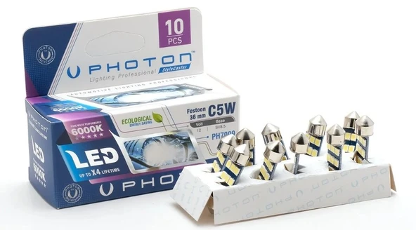 PHOTON C5W 12V 36mm SOFİT LED PH7009 ürün görseli 1