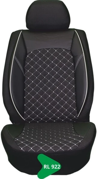 ELİT JAKAR YASTIKLI KOLTUK KILIFI TİCARİ SERİSİ SİYAH BEYAZ RL922 ürün görseli 1