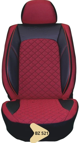 ELİT JAKAR YASTIKLI KOLTUK KILIFI SERİSİ BORDO-SİYAH BZ521 ürün görseli 1