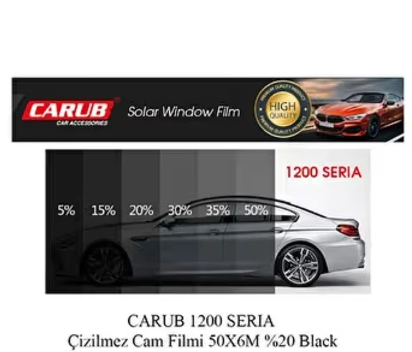 CARUB CAM FİLMİ 50X6M AYNALI %15 ürün görseli 1