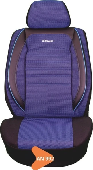 GOLD JAKAR TİCARİ KOLTUK KILIFI SERİSİ SİYAH-MAVİ AN992 ürün görseli 1